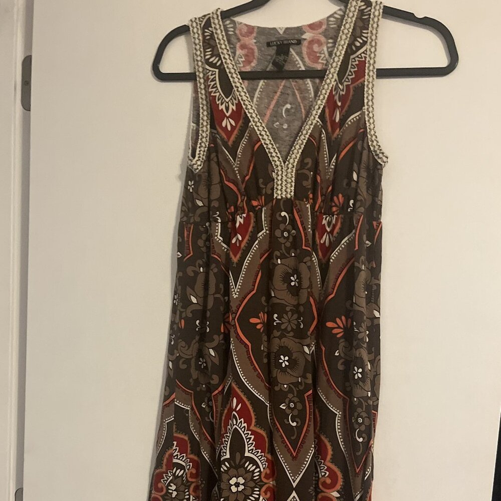 Lucky Brand Women's Size Small 100% Cotton Sleeveless Dress - like new